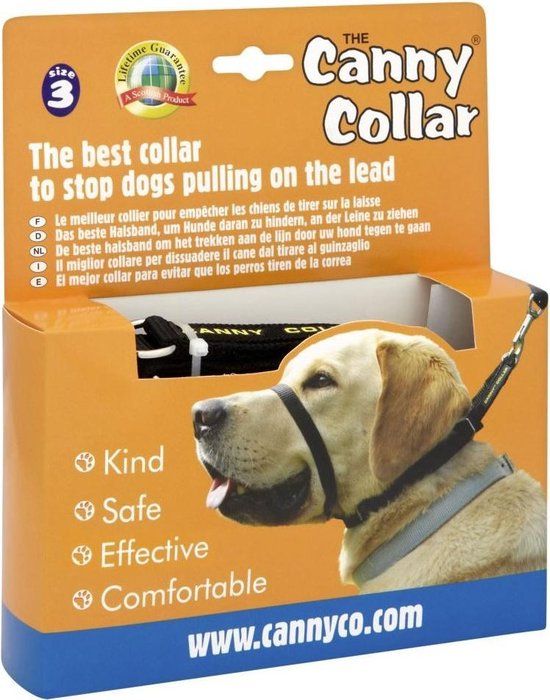 Canny Collar Zwart NR 3 - 33-38 cm