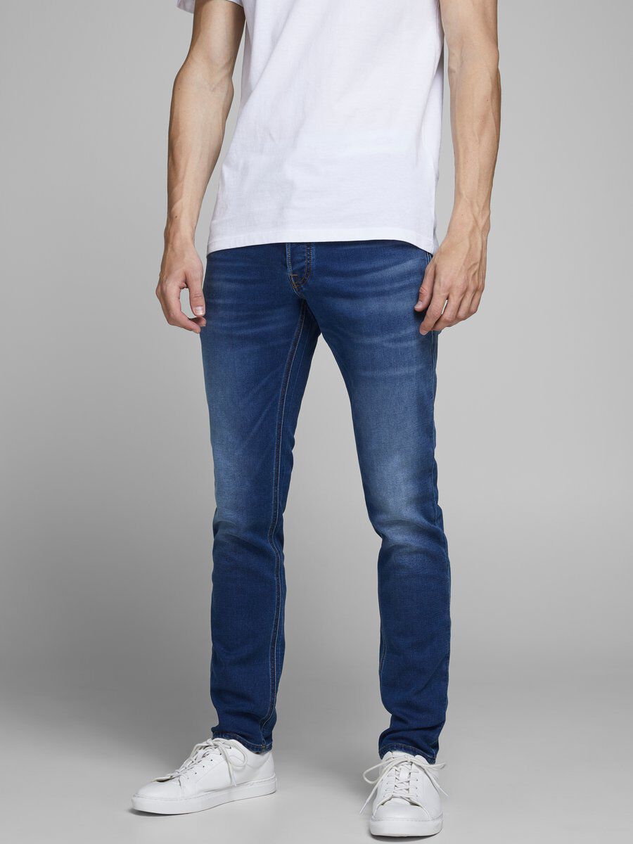 Jack & Jones JJIGLENN JJORIGINAL Slim Fit Heren Jeans Blauw W30XL34
