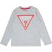 GUESS Shirt lichtgrijs / rood / wit