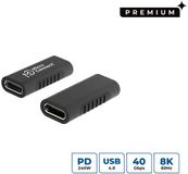 Microconnect USB3.2CFFA tussenstuk voor kabels USB C Zwart