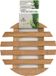 Haushaltshelden pannenonderzetters - rond - D17 cm - bamboe hout