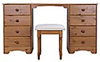 Hioshop Nilon kaptafel incl. kruk 8 laden kers dekor.