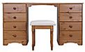 Hioshop Nilon kaptafel incl. kruk 8 laden kers dekor.