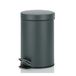 Kela 21885 Pedaalemmer, vuilnisbak, 3 l, metaal, Monaco, diametro 17 cm x 26 cm, grijs