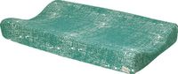 Meyco Baby Fine Lines aankleedkussenhoes - emerald green - 50x70cm