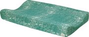 Meyco Baby Fine Lines aankleedkussenhoes - emerald green - 50x70cm
