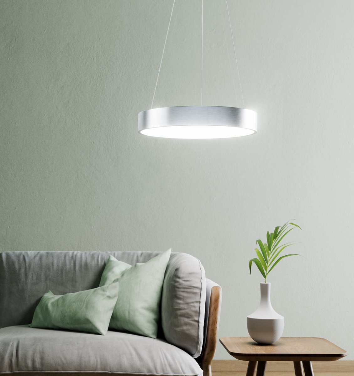 Ledvance SUN@HOME hanglamp, 45-mm, zilver, 18.5W, 5--lm