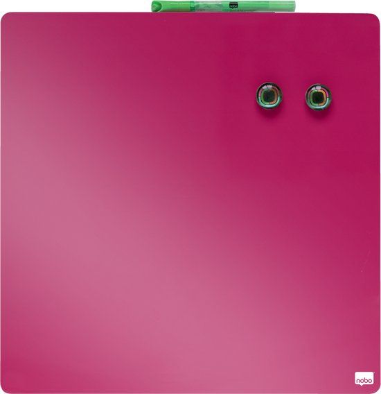 Nobo Mini Magnetisch Whiteboard - 36 x 36 cm - Donkerroze