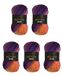 5 Wollbiene 5 x 100 g Batik Wol met Kleurverloop - 500 gram - Meerkleurig (5600 Paars Bessen Oranje)