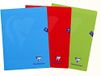 Clairefontaine 293311AMZ Pak met 3 Geniete Schriften Mimesys - 24x32 cm - 48 Pagina's Grote Ruitjes - Wit Papier 90 g - Polypro Omslag - Geassorteerde Kleuren