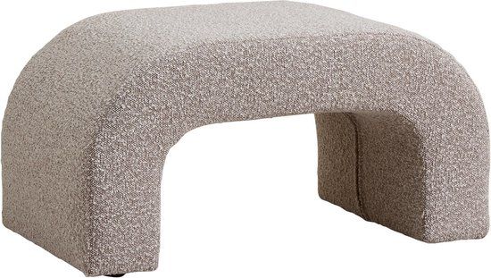 NOUS Living Voetenbank Cannes Toffee Stof 77x45x42 cm