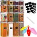 Unyqoos® Set de 16 pots de stockage