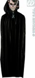 Vegaoo Zwarte cape met kap voor volwassenen Halloween artikel - Verkleedattribuut - One size