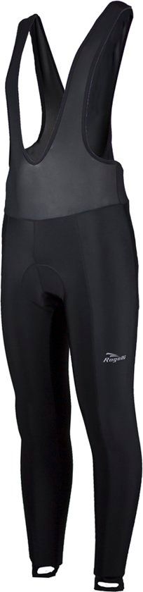 Rogelli Basic Lang - Fietsbroek - Heren - Bretels - Zwart - Maat M
