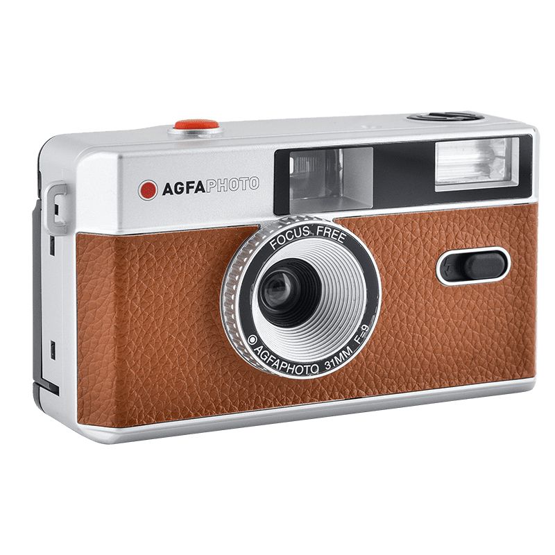 AgfaPhoto Reusable 35mm Film Camera - Brown/Silver