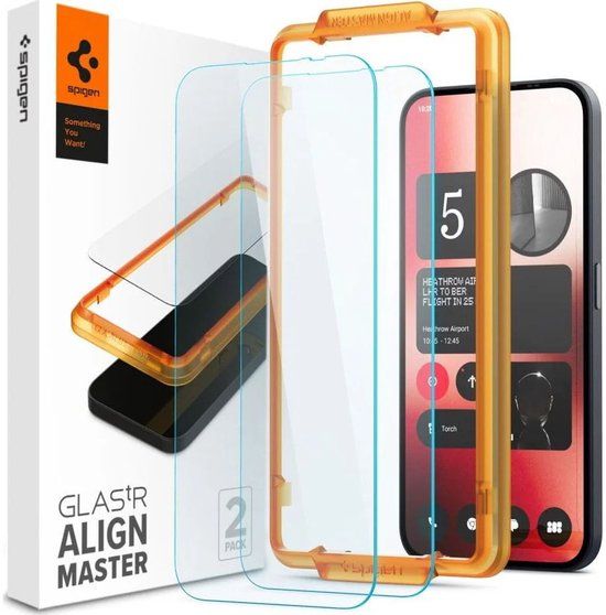 Spigen AlignMaster Nothing Phone (2a) / (2a) Plus Tempered Glass (2-Pack)