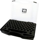 Vallejo Hobbybasisvoorwerp - 70098 Lege Kunststof Koffer met inlay van 80 plaatsen voor Verf-Flesjes van 17 a 18 ml Houder
