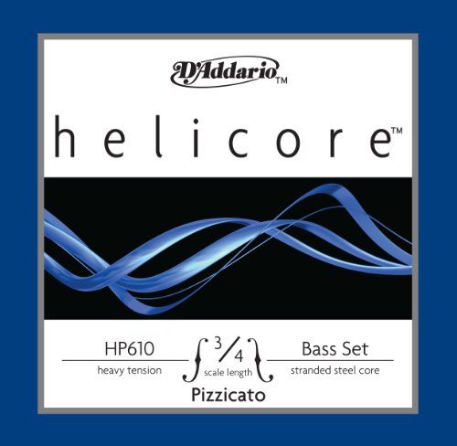 D'ADDARIO HP610-3/4H Helicore Contrabass snarenset meervoudig gedraaide stalen kern 3/4 Heavy