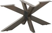 vidaXL Salontafelpoot Spider Vorm 98x58x(42-43) cm Staal Naturel