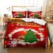 Set de housse de couette de Noël avec Père Noël et rennes