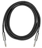 Cascha Standaard Lijn Gitaarkabel, Recht, Black Tweed, 3m