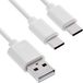 InLine 35121W USB-kabel USB 2.0 1 m USB A 2 x USB C Wit