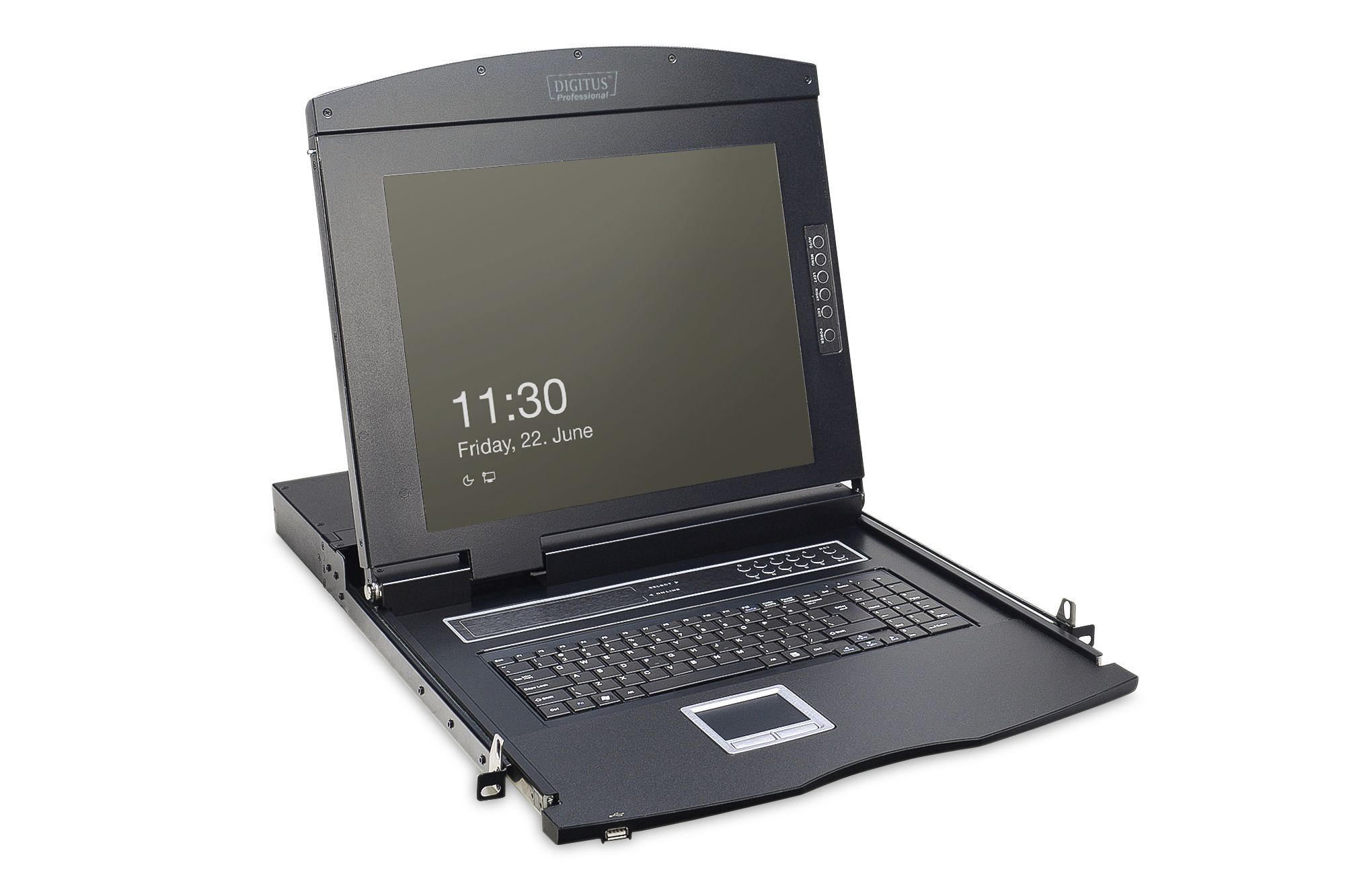 Digitus DS-72210 - 17 inch TFT KVM Console - Zwart