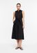 comma - Robe en popeline avec détail nœud - Noir - Taille 34