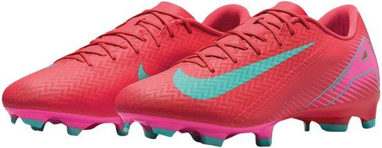 Nike Mercurial Zoom Vapor 16 Academy FG/MG Voetbalschoen Senior - Rood/Lichtblauw/Roze - Maat 44.5 - Unisex