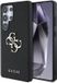 Guess 4G Metal Logo Saffiano Backcover Samsung Galaxy S25 Ultra - Zwart