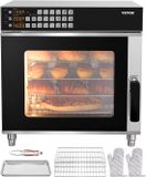 VEVOR Commerciële Heteluchtoven Broodrooster Baker Roestvrijstaal 58L