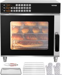 VEVOR Commerciële Heteluchtoven Broodrooster Baker Roestvrijstaal 58L