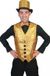 Merkloos / Sans marque Espa Nv Carnaval verkleed gilet voor heren - goud voor/zwart achter - polyester - kleding - disco - kleding L