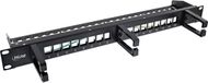 InLine® 16-weg patchpaneel, Keystone leeg paneel met 3 beugels, 19, 1U, zwart