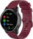 By Qubix Qubix - Sportband met motief - Wijnrood - Smartwatch bandje 22mm - Geschikt voor Garmin Vivoactive 4 / 4L
