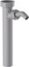 KIRCHHOFF ECO-SAVE KS tube plongeur, Gris, 1 1/2"BI x 250 mm pour siphon DN 40 mm, Gris, avec raccordement appareil 3/4