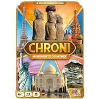Blackrock Games CHRONI - Monumenten van de wereld – kaartspel – gezelschapsspel vanaf 10 jaar – 1 tot 6 personen – leren met plezier – geschiedenis – tijdlijn – on The go Edition
