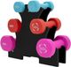 Body Revolution set d'haltères en néoprène - 12 kg - 6 haltères - incl. support