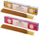 Satya Wierook cadeaus set - 2x geurstokjes - Sandelhout en Rozen bloemen geur - Meditatie