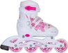 Roces Jokey 3.0 Patins à roulettes pour filles - Blanc/Rose - Taille 26-29