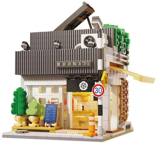 Sycomore CaDA C66007 Zomer Japanse Koffie Winkel Bricks Model 1116 Pcs Inclusief verlichting