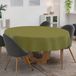 ANRO Tafelkleed Olijfgroen linnenlook Rond Ø140cm