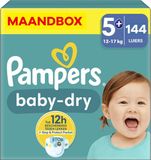Pampers Baby Dry Maat 5+ Maandbox 144 stuks 12/17 KG