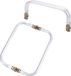 OEM Rechte aluminium frame voor tas, 2-delig, metaal, accessoire