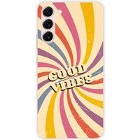 Samsung Galaxy S23 Plus Good vibes bedrukt siliconen hoesje