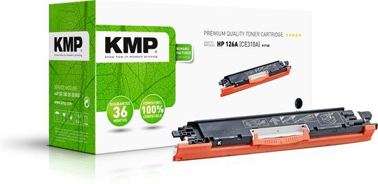 KMP Toner vervangt HP 126A, CE310A Compatibel Zwart 1200 bladzijden H-T148 1226,0000