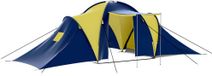 Maison Exclusive - Tente de camping en toile, convient à 9 personnes, bleu et jaune
