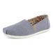 TOMS Alpargata Mocassins plats classiques pour femme, Niagara Mist Chambray Dot, 37 EU