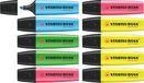 STABILO BOSS ORIGINAL Markeerstift Set - 10 Stuks (4x Geel, 2x Blauw, Groen, Roze)
