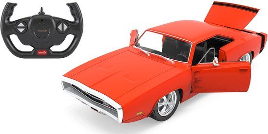 Jamara Dodge Charger R/T 1970 - 1:16 RC Auto - Rood - 2.4 GHz